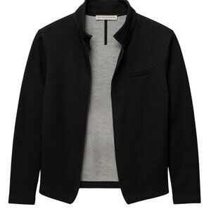 Peruvian Connection Black Open Front Cardigan Jacket Size XL